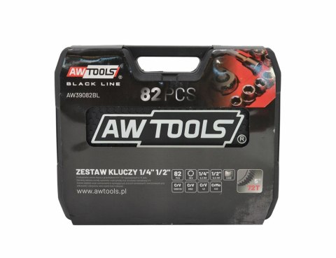 AWTOOLS ZESTAW KLUCZY 82el 1/2" / 1/4" AWTOOLS ZESTAW KLUCZY 82el 1/2" / 1/4"