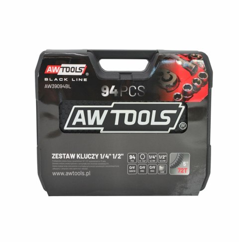 AWTOOLS ZESTAW KLUCZY 94el 1/2" / 1/4" AWTOOLS ZESTAW KLUCZY 94el 1/2" / 1/4"