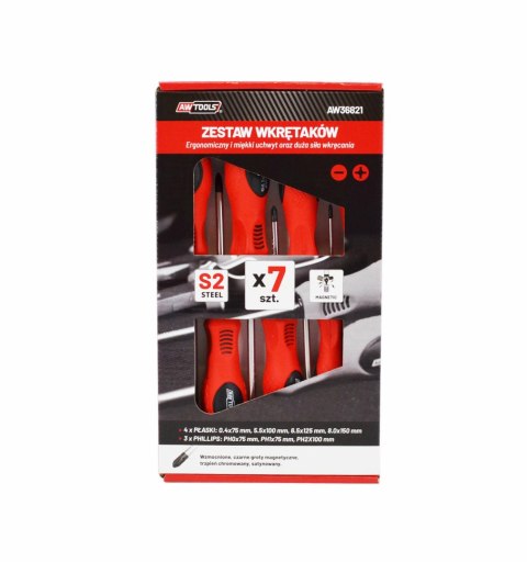 AWTOOLS ZESTAW WKRĘTAKÓW S2 / 7szt. AWTOOLS ZESTAW WKRĘTAKÓW S2 / 7szt.