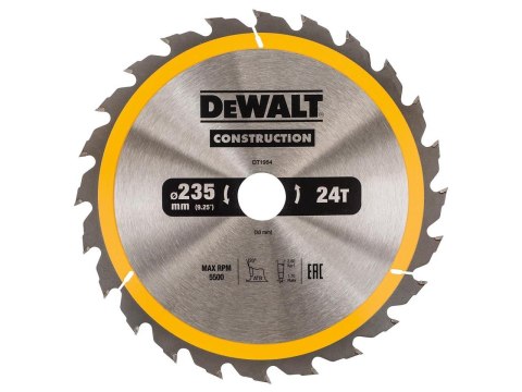 DEWALT PIŁA TARCZ.235x30mmx24z DEWALT PIŁA TARCZ.235x30mmx24z