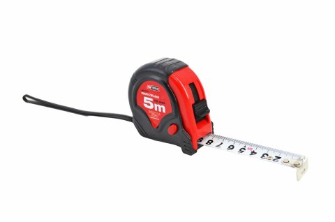 AWTOOLS MIARA ZWIJANA CZERWONO-CZARNA 5m x 19mm AWTOOLS MIARA ZWIJANA CZERWONO-CZARNA 5m x 19mm