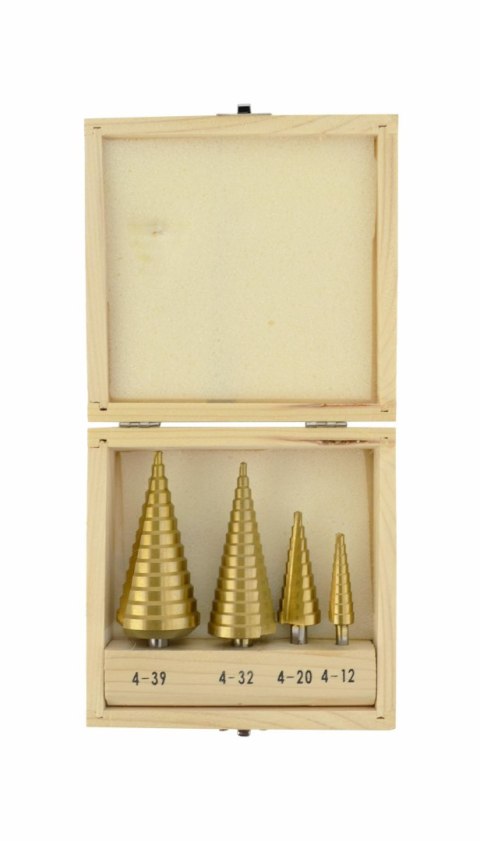 AWTOOLS WIERTŁO STOPNIOWE HSS-TIN / KPL.4szt. AWTOOLS WIERTŁO STOPNIOWE HSS-TIN / KPL.4szt.