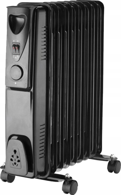 GRZEJNIK OLEJOWY 9-ŻEBEREK 2000W CZARNY GRZEJNIK OLEJOWY 9-ŻEBEREK 2000W CZARNY
