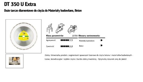 K.TARCZA DIAM.SEG.350x3,0x25,4 DT350U K.TARCZA DIAM.SEG.350x3,0x25,4 DT350U