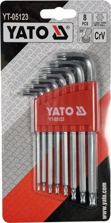 YATO TORX Z KULKĄ 8szt / DŁUGIE YATO TORX Z KULKĄ 8szt / DŁUGIE