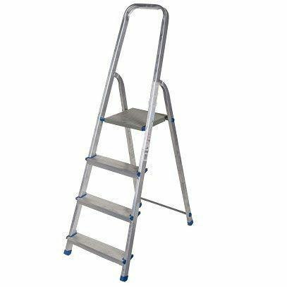 AWTOOLS DRABINA ALUMINIOWA 150kg 4 STOPNIE WOLNOSTOJĄCA AWTOOLS DRABINA ALUMINIOWA 150kg 4 STOPNIE WOLNOSTOJĄCA