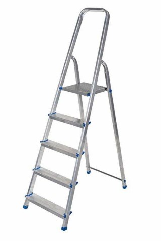 AWTOOLS DRABINA ALUMINIOWA 150kg 5 STOPNI WOLNOSTOJĄCA