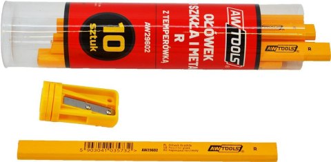 AWTOOLS OŁÓWEK DO SZKŁA I METALU R ŻÓŁTY 10 SZTUK AWTOOLS OŁÓWEK DO SZKŁA I METALU R ŻÓŁTY 10 SZTUK