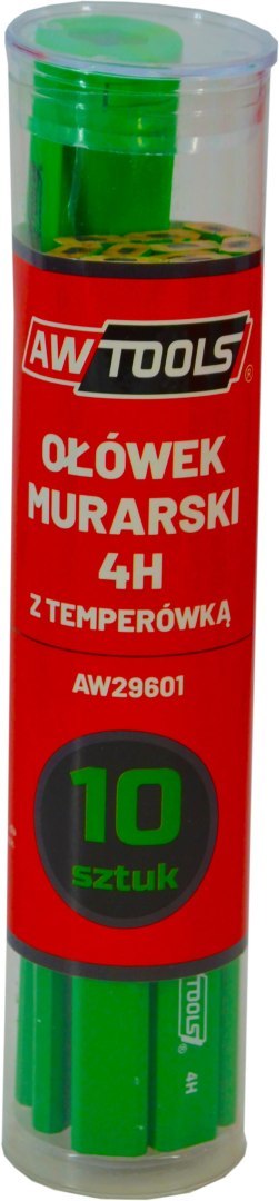 AWTOOLS OŁÓWEK MURARSKI 4H ZIELONY DO KAMIENIA/CEGŁY 10 SZTUK AWTOOLS OŁÓWEK MURARSKI 4H ZIELONY DO KAMIENIA/CEGŁY 10 SZTUK