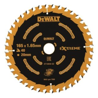 DEWALT PIŁA TARCZ.165x20mmx40z