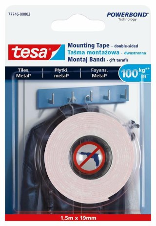TESA TAŚMA DWUSTRONNA POWERBOND 5m x 19mm DO PŁYTEK