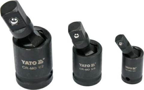 YATO ZESTAW PRZEGUBÓW UDAROWYCH 1/4" 3/8" 1/2 YATO ZESTAW PRZEGUBÓW UDAROWYCH 1/4" 3/8" 1/2