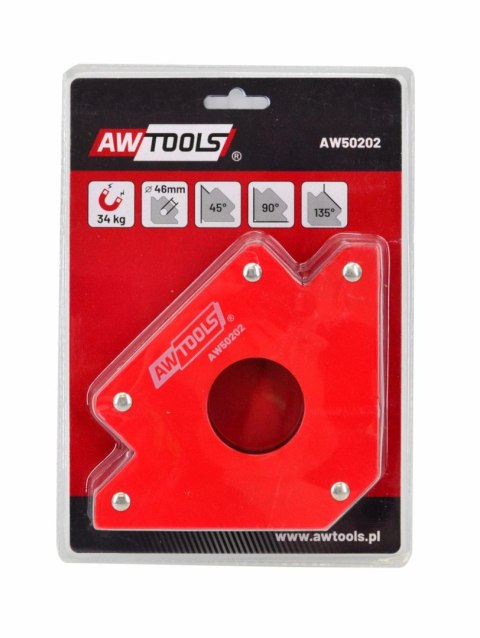 AWTOOLS KĄTOWNIK SPAWALNICZY MAGNETYCZNY 34,0KG.122x190x25 AWTOOLS KĄTOWNIK SPAWALNICZY MAGNETYCZNY 34,0KG.122x190x25