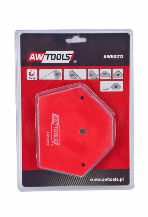 AWTOOLS KĄTOWNIK SPAWALNICZY MAGNETYCZNY 34 kg 110x137x24mm AWTOOLS KĄTOWNIK SPAWALNICZY MAGNETYCZNY 34 kg 110x137x24mm
