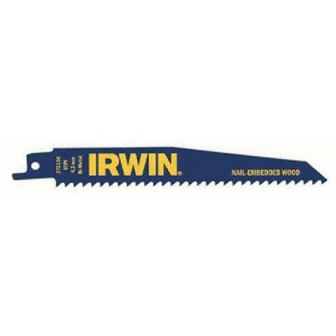 IRWIN BRZESZCZOT DO PIŁY SZABLASTEJ 150mm 6 Z/CAL /DREWNO Z GWOŹDZIAMI (2szt) IRWIN BRZESZCZOT DO PIŁY SZABLASTEJ 150mm 6 Z/CAL /DREWNO Z GWOŹDZIAMI (2szt)