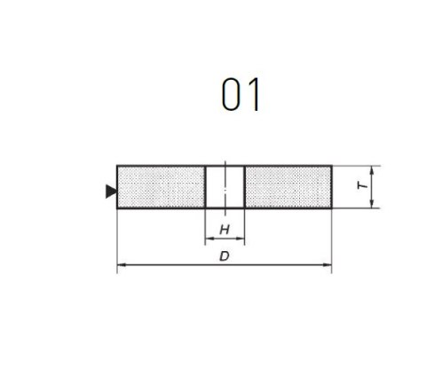 NORTON ŚCIERNICA-01 150mm x 16mm x 12,7mm A60M5VBE NORTON ŚCIERNICA-01 150mm x 16mm x 12,7mm A60M5VBE
