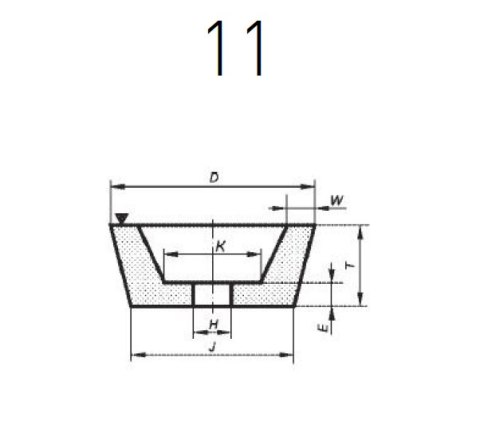 NORTON ŚCIERNICA-11 125mm x 50mm M14 37C1699N5B5 NORTON ŚCIERNICA-11 125mm x 50mm M14 37C1699N5B5
