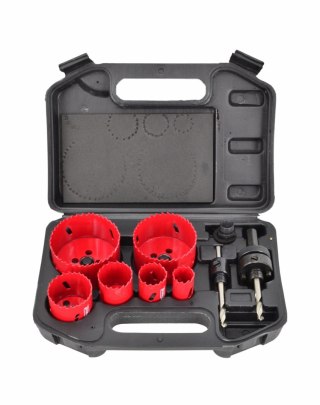 AWTOOLS KOMPLET OTWORNIC BIMETALOWYCH 9 elem. 22-73mm