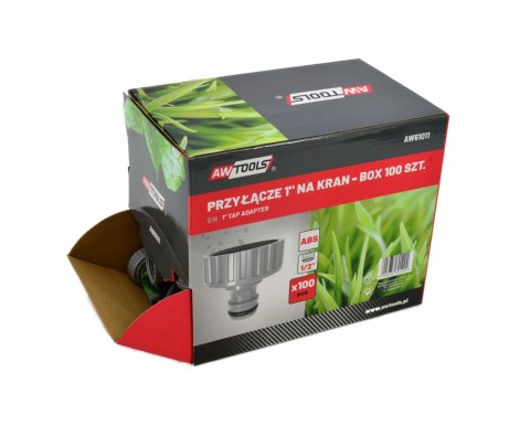 AWTOOLS PRZYŁĄCZE 1" NA KRAN BOX-100szt. AWTOOLS PRZYŁĄCZE 1" NA KRAN BOX-100szt.