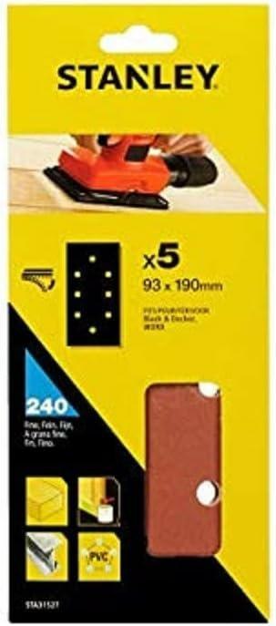 STA.PAPIER ŚCIERNY 93mm x 190mm P120 /5szt. 8 OTWORÓW NA RZEP STA.PAPIER ŚCIERNY 93mm x 190mm P120 /5szt. 8 OTWORÓW NA RZEP