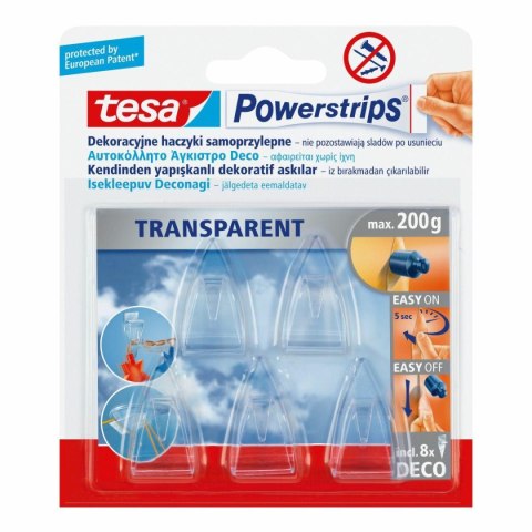 TESA HACZYK DECO PRZEZROCZYSTY 5szt. TESA HACZYK DECO PRZEZROCZYSTY 5szt.
