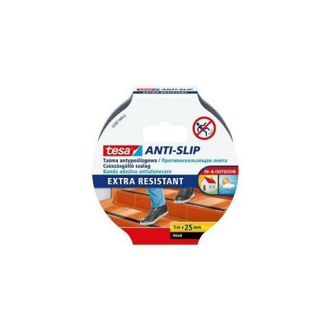 TESA TAŚMA ANTYPOŚLIZGOWA CZARNA 5m x 25mm TESA TAŚMA ANTYPOŚLIZGOWA CZARNA 5m x 25mm
