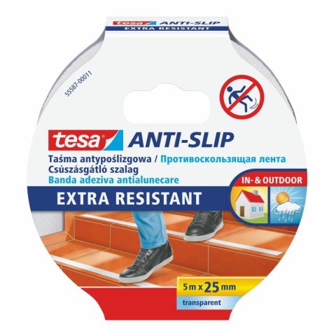 TESA TAŚMA ANTYPOŚLIZGOWA PRZEZROCZYSTA 5m x 25mm TESA TAŚMA ANTYPOŚLIZGOWA PRZEZROCZYSTA 5m x 25mm