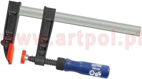 ARTPOL ŚCISK STOLARSKI 120 x 250mm TYP (F) TUV/ GS ARTPOL ŚCISK STOLARSKI 120 x 250mm TYP (F) TUV/ GS