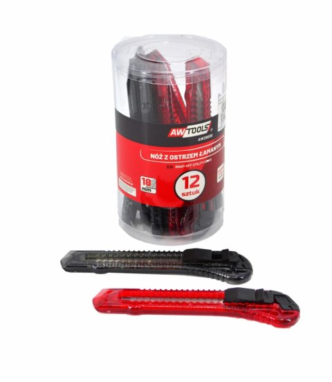 AWTOOLS NOŻYK DO TAPET 18mm / 12 szt. W TUBIE AWTOOLS NOŻYK DO TAPET 18mm / 12 szt. W TUBIE