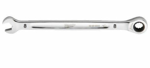 MILWAUKEE KLUCZ PŁASKO-OCZKOWY Z GRZECHOTKĄ 8mm MAXBITE MILWAUKEE KLUCZ PŁASKO-OCZKOWY Z GRZECHOTKĄ 8mm MAXBITE