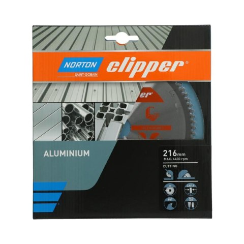 NORTON PIŁA TARCZOWA 216mm x 30mm x 80z ALUMINUM (2,6/1,8) NORTON PIŁA TARCZOWA 216mm x 30mm x 80z ALUMINUM (2,6/1,8)