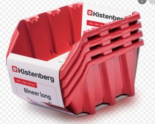 KISTENBERG KUWETY 30 BINEER LONG 4szt. CZERWONE 295x198x133mm