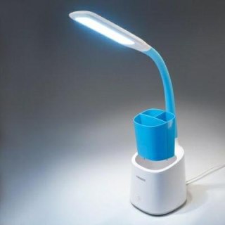TIROSS LAMPKA BIURKOWA 60 SMD LED BIAŁO-NIEBIESKA