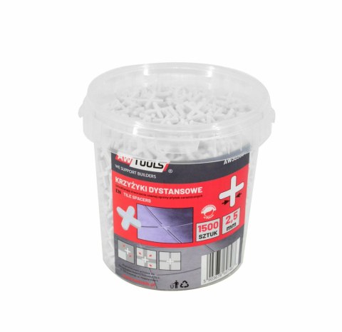AWTOOLS KRZYŻYKI DYSTANSOWE 4,0mm / 700szt. WIADERKO AWTOOLS KRZYŻYKI DYSTANSOWE 4,0mm / 700szt. WIADERKO