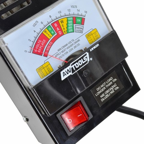 AWTOOLS TESTER AKUMULATORÓW 6/12V AWTOOLS TESTER AKUMULATORÓW 6/12V
