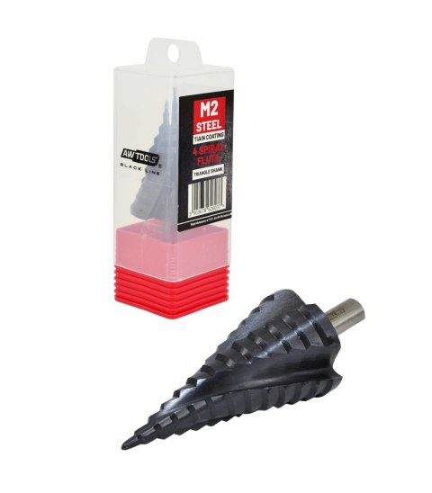 AWTOOLS WIERTŁO STOPNIOWE SPIRALNE M2-TiAlN / 6-38mm /BL AWTOOLS WIERTŁO STOPNIOWE SPIRALNE M2-TiAlN / 6-38mm /BL