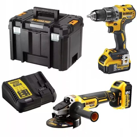 DEWALT.ZESTAW COMBO 18V DCK2020P2T (DCD791+DCG405) 2x5,0Ah TSTAK DEWALT.ZESTAW COMBO 18V DCK2020P2T (DCD791+DCG405) 2x5,0Ah TSTAK