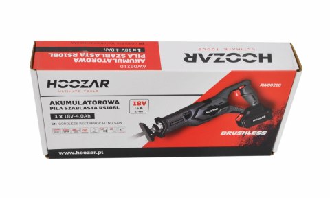 HOOZAR PIŁA SZABLASTA BEZSZCZOTKOWA 18V 1x4.0Ah RS10BL HOOZAR PIŁA SZABLASTA BEZSZCZOTKOWA 18V 1x4.0Ah RS10BL