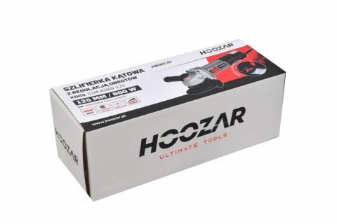 HOOZAR SZLIFIERKA KĄTOWA 125mm 800W Z REGULACJĄ HOOZAR SZLIFIERKA KĄTOWA 125mm 800W Z REGULACJĄ