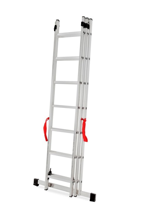 AWTOOLS DRABINA ALUMINIOWA BASIC 3x6 STOPNI 150KG AWTOOLS DRABINA ALUMINIOWA BASIC 3x6 STOPNI 150KG
