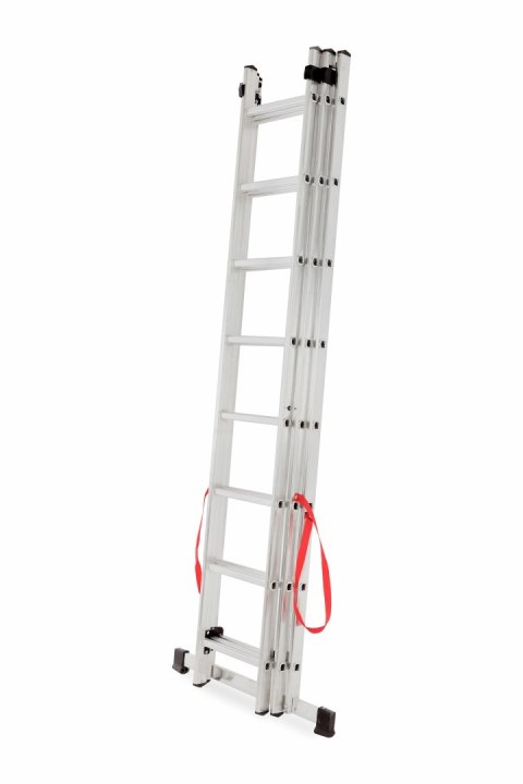 AWTOOLS DRABINA ALUMINIOWA BASIC 3x8 STOPNI 150KG AWTOOLS DRABINA ALUMINIOWA BASIC 3x8 STOPNI 150KG