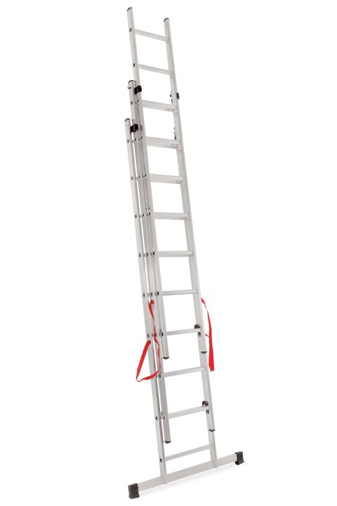 AWTOOLS DRABINA ALUMINIOWA BASIC 3x9 STOPNI 150KG AWTOOLS DRABINA ALUMINIOWA BASIC 3x9 STOPNI 150KG