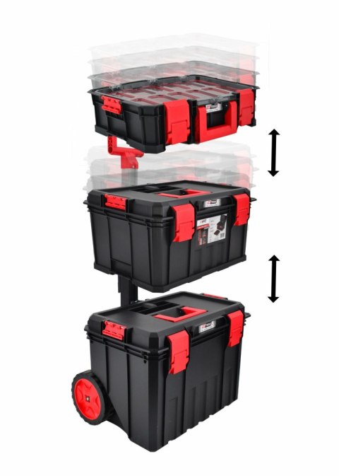 AWTOOLS SKRZYNKA NARZĘDZIOWA MODUŁOWA MODULAR BOX ZESTAW 4W1 530x355x825mm AWTOOLS SKRZYNKA NARZĘDZIOWA MODUŁOWA MODULAR BOX ZESTAW 4W1 530x355x825mm