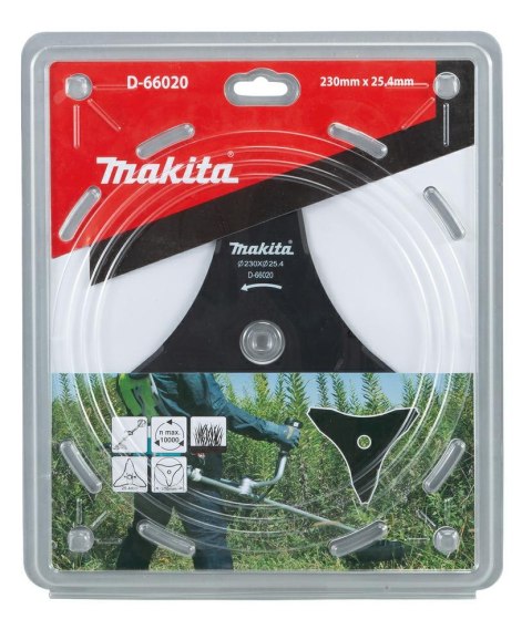 MAKITA NÓŻ DO KOSY 3-ZĘBNY 230x3Tx25.4 MAKITA NÓŻ DO KOSY 3-ZĘBNY 230x3Tx25.4