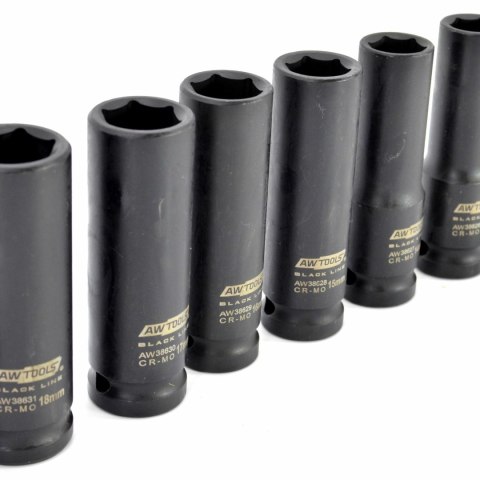 AWTOOLS ZESTAW NASADEK UDAROWYCH 1/2" 14cz. BLACK LINE AWTOOLS ZESTAW NASADEK UDAROWYCH 1/2" 14cz. BLACK LINE
