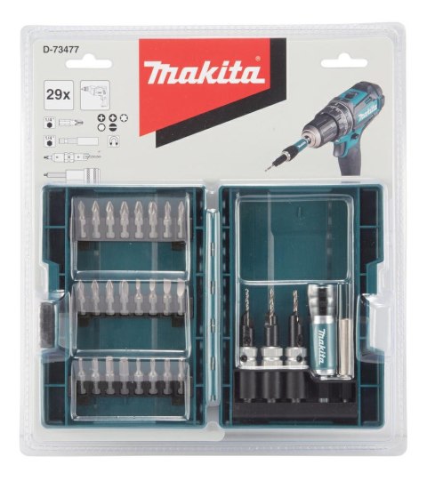 MAKITA ZESTAW KOŃCÓWEK WKRĘTAK. I KLUCZY NASAD. 29szt. MAKITA ZESTAW KOŃCÓWEK WKRĘTAK. I KLUCZY NASAD. 29szt.