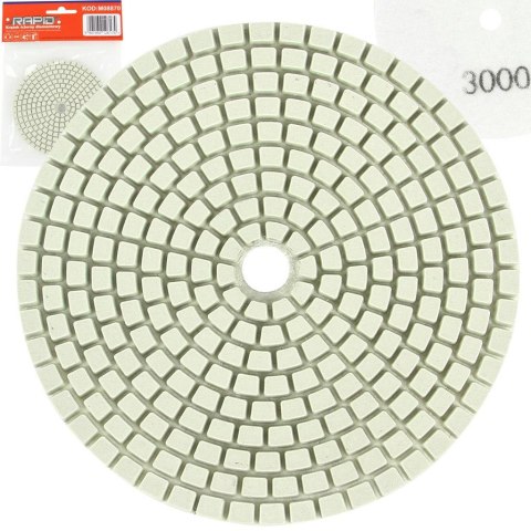 MAR-POL KRĄŻEK ŚCIERNY DIAMENTOWY 100mm P3000 MAR-POL KRĄŻEK ŚCIERNY DIAMENTOWY 100mm P3000