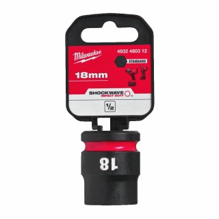 MILWAUKEE NASADKA UDAROWA HEX 1/2" 18mm SHOCKWAVE