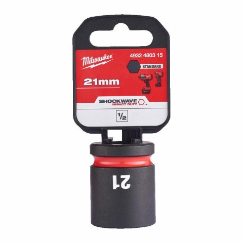 MILWAUKEE NASADKA UDAROWA HEX 1/2" 21mm SHOCKWAVE MILWAUKEE NASADKA UDAROWA HEX 1/2" 21mm SHOCKWAVE