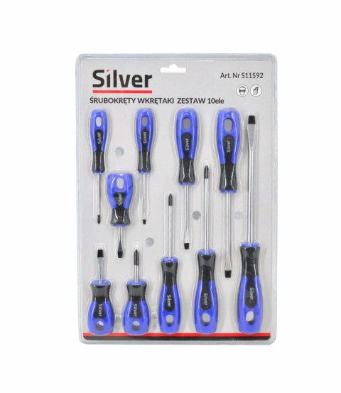 WKRĘTAKI 10szt. /SILVER WKRĘTAKI 10szt. /SILVER